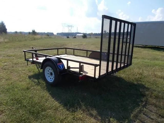 6×10 Single Axle Utility Trailer – Wood Floor & LED Lights