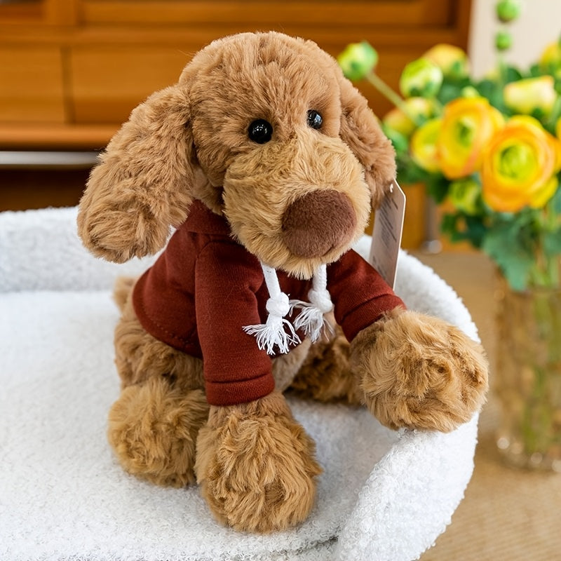 22cm/8.66in Cute Animal Plush Toys: Labrador Retriever, Devon Rex Cat, Plush Toys with Weighted Granules, Perfect as Birthday and Holiday Gifts for Kids and Family, Gifts for Animal Lovers