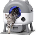 Automatic Self-Cleaning Two-Tone Cat Ear Design Cat Litter Box