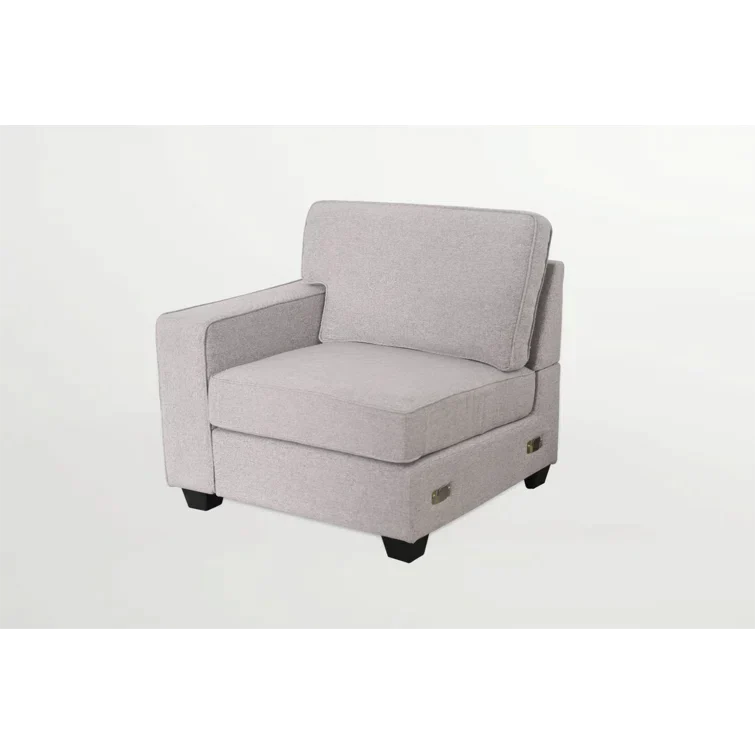 137" Wide Reversible Modular Corner Sectional with Ottoman