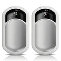 2 Pack Rechargeable Hand Warmers, Fast Heating, 3 Adjustable Modes, Portable Magnetic Electric Hand Warmer For 20 Hours Of Warmth, Dual-Sided Pocket Heating -Perfect For Outdoor Activities And Winter Gifts To Women & Men 3200mah