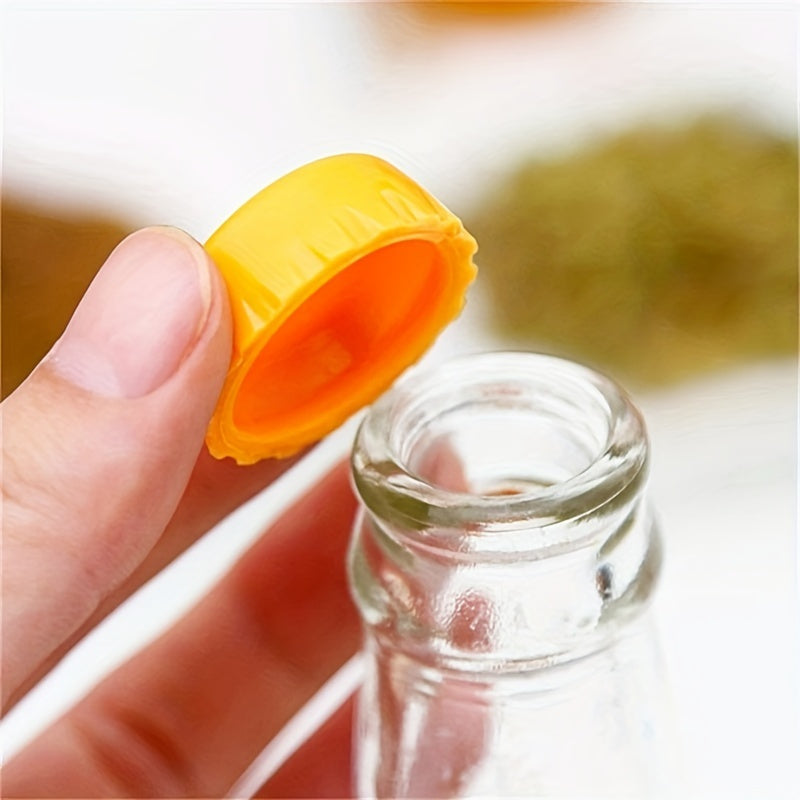 6pcs Set Reusable Silicone Bottle Caps - Airtight Sealer for Beer, Wine, Vinegar & More - Leak-Proof, Durable, Practical & Colorful Storage Solution for Beverages and Kitchen