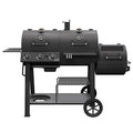 3-Burner Canyon Propane Gas and Charcoal Combination Grill, Black