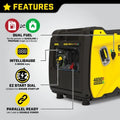 Champion 200994 3650/4650W Dual Fuel Inverter Generators.