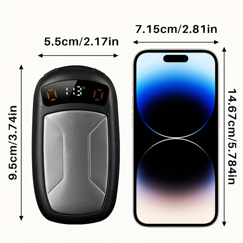 2 Packs Rechargeable Hand Warmers with COB Light, Portable Magnetic Electric Hand Warmers with 12hrs Warmth, Equipped with COB Lights, Provide High Lumen Lighting, Best Christmas Gifts, Winter Gifts for Women Men