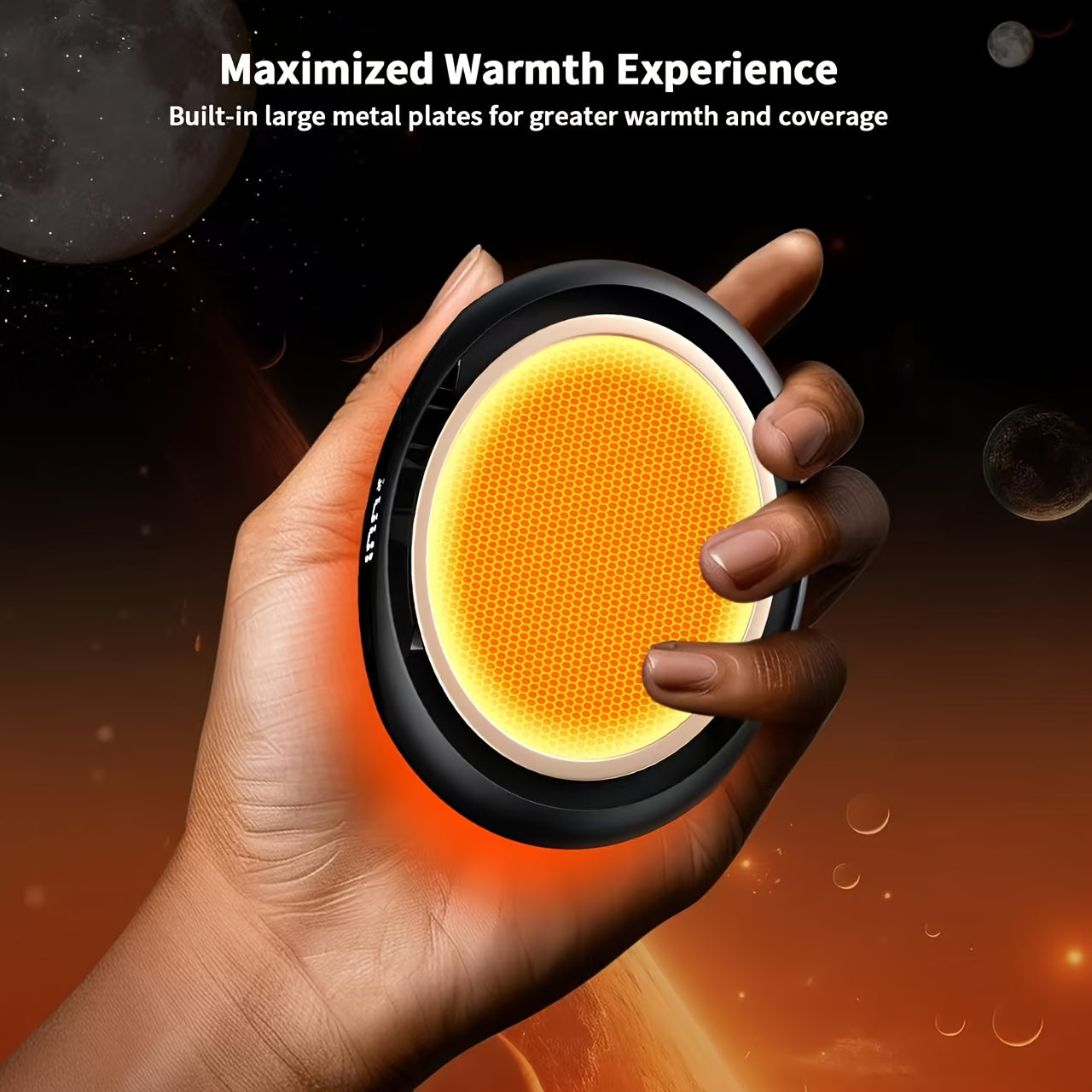 2-In-1 Magnetic Rechargeable Hand Warmer, 2 Pack, with Digital Display, 3 Heating Levels, Pocket-Size Electric Hand Warmer, Portable Pocket Heater Gift, Perfect for Winter Outdoor Sports, Skiing & Camping, Ideal Gift for Thanksgiving & Christmas