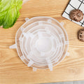 6pcs Set, Silicone Elastic Lids, Universal Silicone Food Storage Bowl and Pot Covers, Silicone Lids, Cooking Kitchen Accessories, Washable Essentials for Home Kitchens