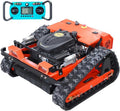 INFRONT Remote Control Lawn Mower - All Terrain Tracks, 45° Slope Climbing, Gas Electric Hybrid, High Power Strong Mower