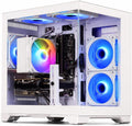 LXZ Gaming PC Desktop - Ryzen 5 5500 | GeForce RTX 3050 6GB | 16GB DDR4 | 512GB NVME SSD | DP/HDMI/DVI, Prebuilt Tower Computer for Gaming, Home and Office (White)