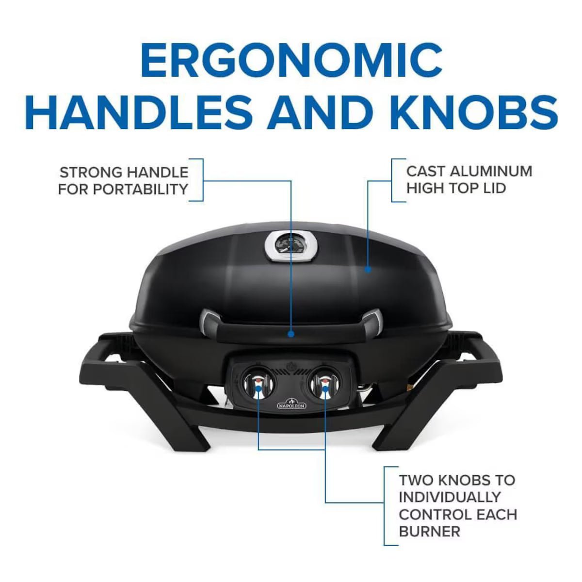 285X Portable Freestanding Propane Gas Grill - Black