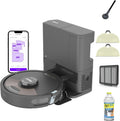 Shark AI Ultra Voice Control Robot Vacuum with Matrix Clean Navigation, Home Mapping, 60-Day Capacity, XL Self-Empty Base for Homes with Pets, Carpet & Hard Floors, Cool Grey
