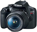 Canon EOS Rebel T7 DSLR Camera EF-S 18-55mm f/3.5-5.6 is II Lens Kit, 24.1 Megapixel CMOS (APS-C) Sensor, Full HD Videos, Built-in Wi-Fi, Beginner Photographers, Digital Camera, Black | 24.1MP Aps-C CMOS, Full HD 1080p, Built-in WI-FI and Nfc, Iso 100-640