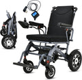 2025 Reclining Electric Wheelchair – 30+ Mile Range, Foldable All-Terrain Power Chair with Dual Batteries, Headrest &amp; Telescopic Handle