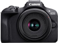 Canon EOS R100 Mirrorless Camera RF-S18-45mm F4.5-6.3 is STM Lens Kit, 24.1 Megapixel CMOS (APS-C) Sensor, 4K Video, Wi-Fi & Bluetooth, Beginner Photographers and Creators, Digital Camera, Black | 24.1MP Aps-C CMOS, 4K Video, Dual Pixel Af, Rf-S 18-45mm F