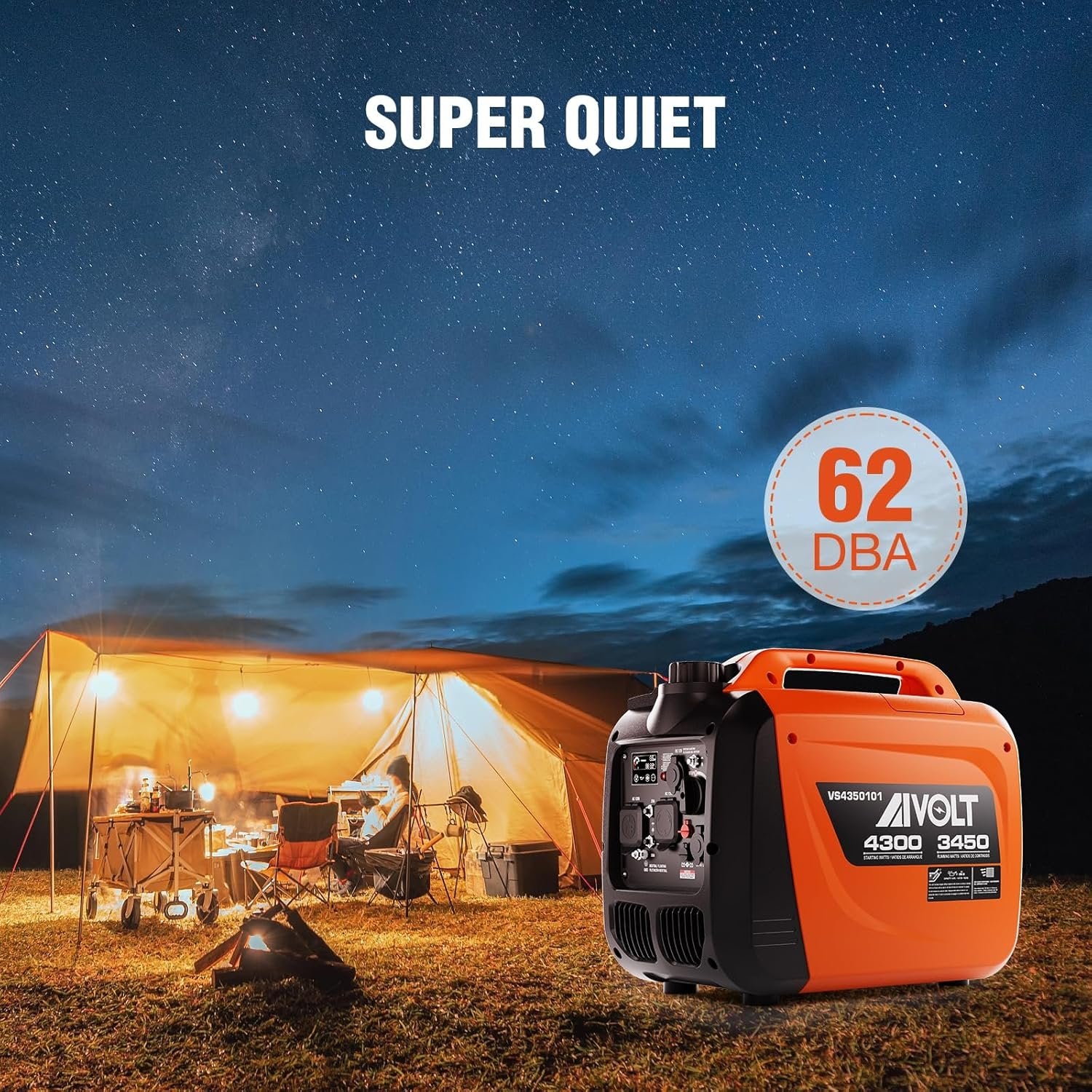 AIVOLT 8000W Dual Fuel Portable Inverter Generator Gas Propane Electric Start 50 State Approved