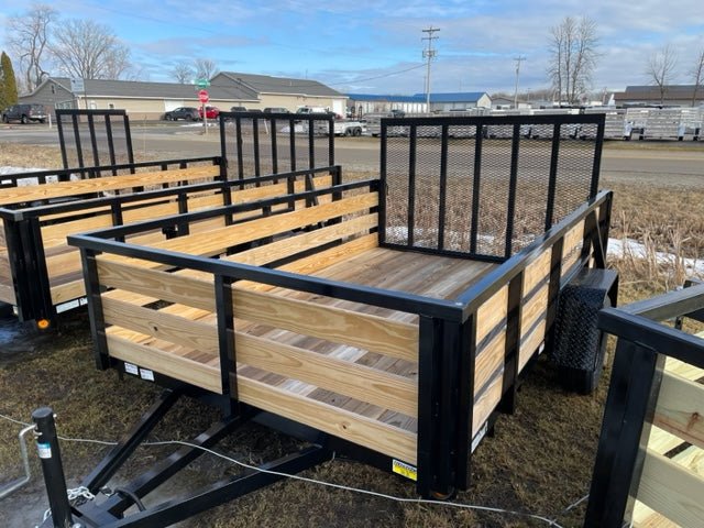 7×10 Heavy-Duty Utility Trailer – Single Axle with Wood Floor &amp; LED Lights