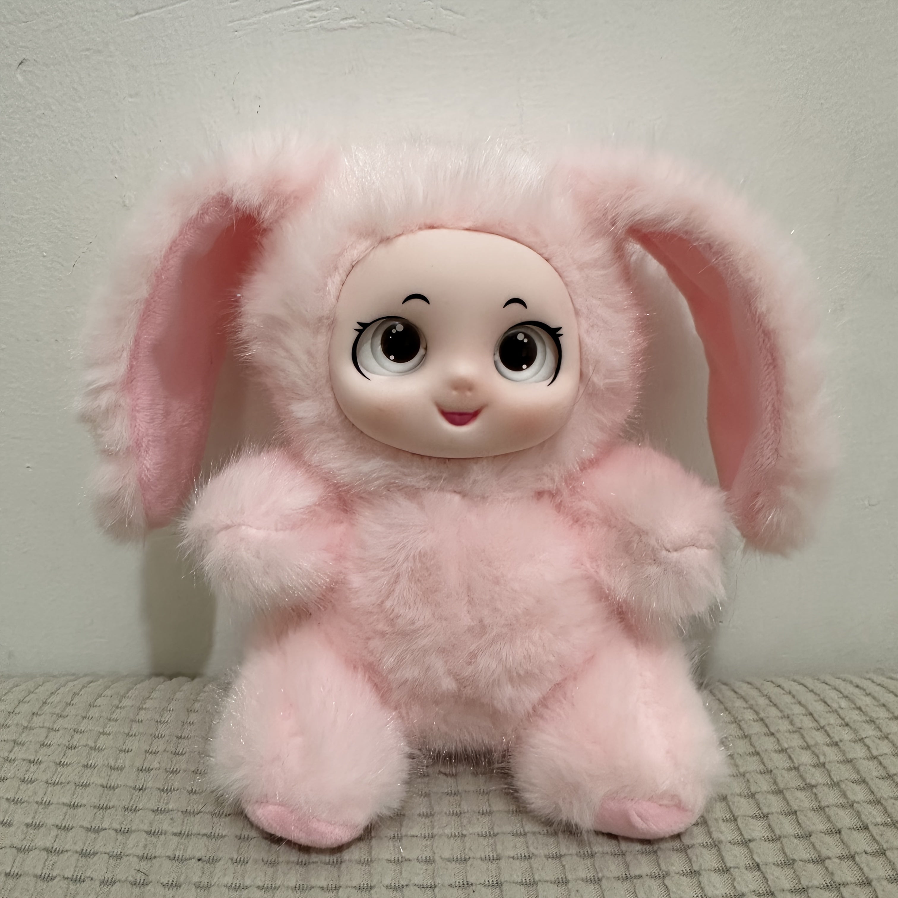 18Cm/7.09In Adorable Plush Toy, Bear/Lamb/Rabbit Optional, with Weighted Granules, Cute Stuffed Animal for Bedside And Desktop Decoration, Perfect Gift for Christmas, Birthday, Etc