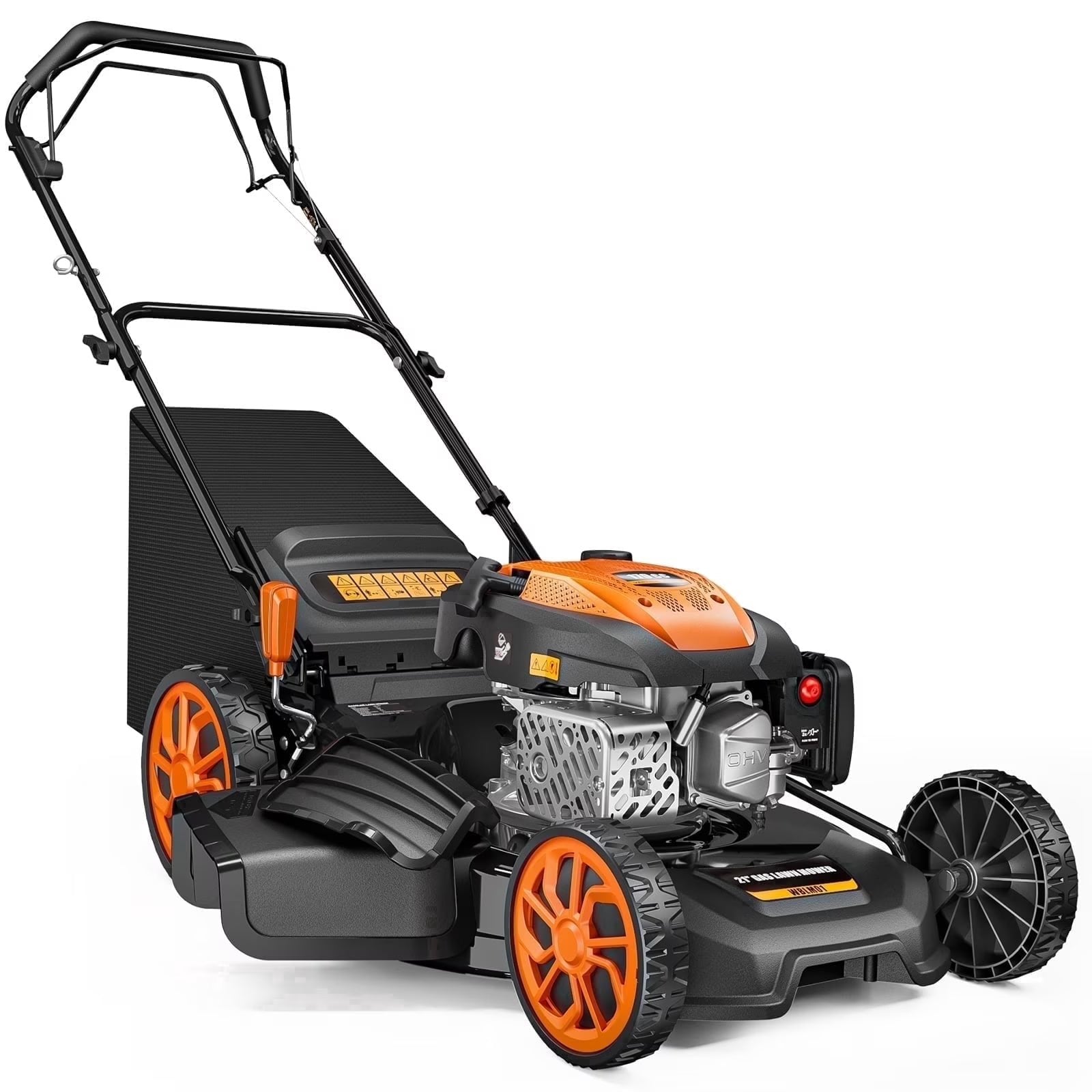 21" 170cc Gas Self-Propelled Lawn Mower, 3-in-1 with 7-Height Adjustment