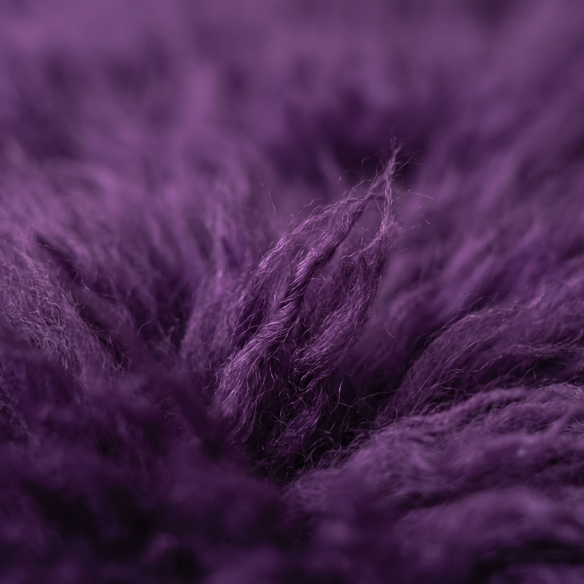Genuine Purple Sheepskin Rug – Multi-Pelt Shaggy Wool Area Rug