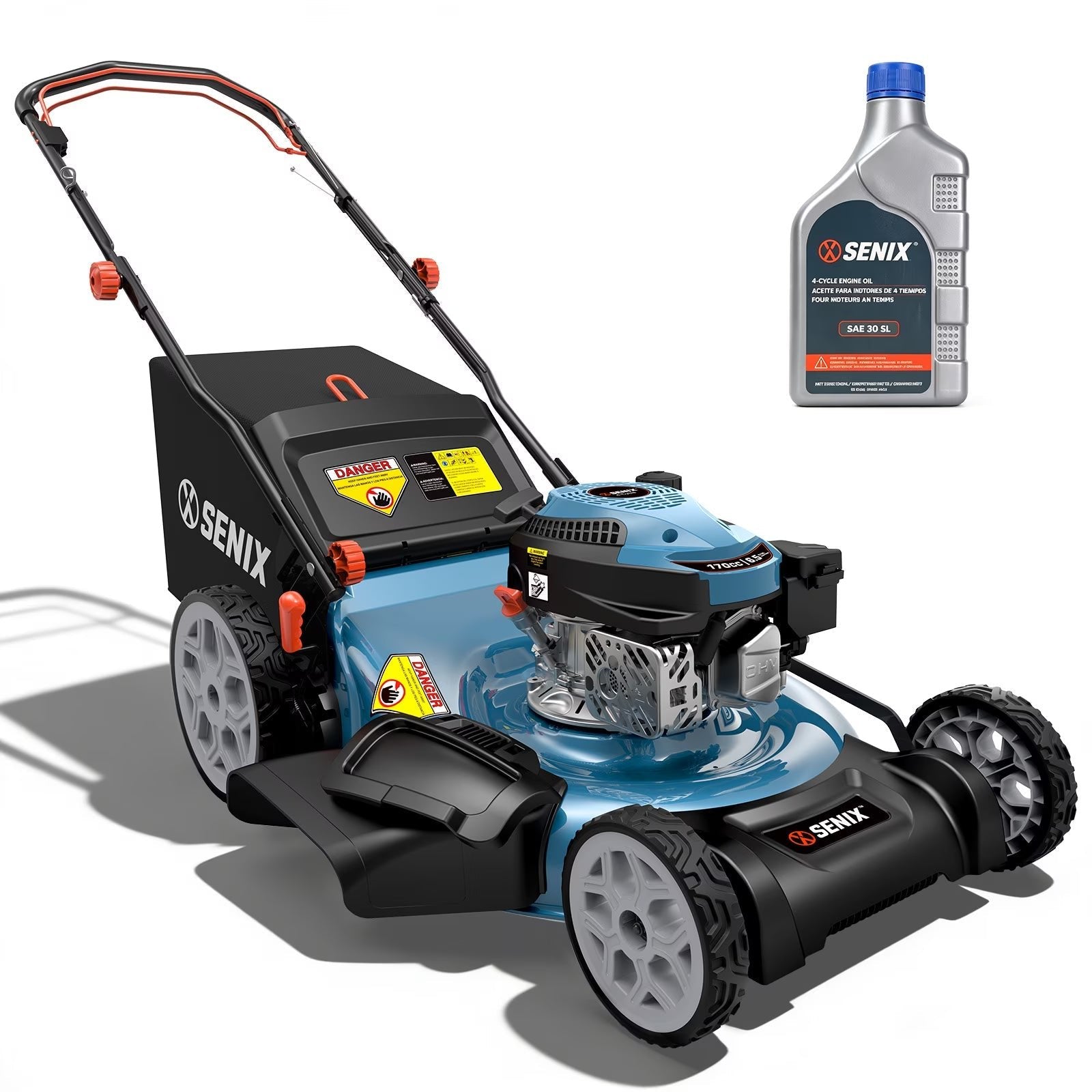 170cc 22" 4-in-1 Gas Self-Propelled Lawn Mower