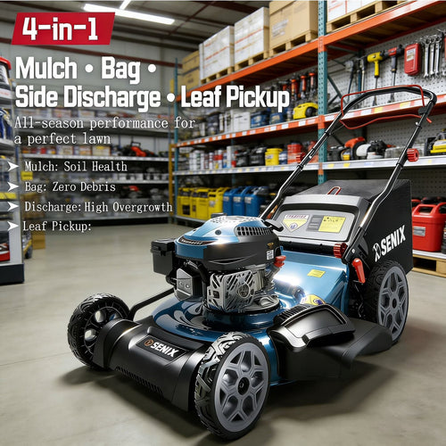 170cc 22" 4-in-1 Gas Self-Propelled Lawn Mower