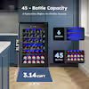 20.3in. Digital Control 45-Bottle Wine Cooler in Black,Cellar Cooling Unit
