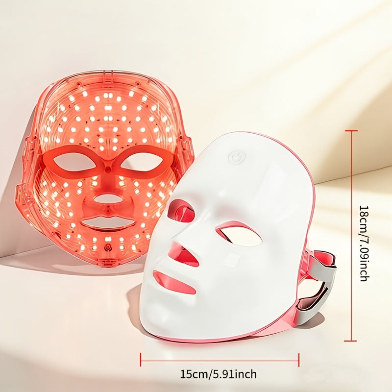A 7-color Facial Mask Machine, Portable Facial Care Device, Home Beauty Care Tool, USB Charging, Suitable As A Gift For Girlfriend And Valentine'S Day Gift