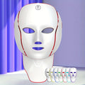 7-Color LED Beauty Facial Mask Device, Skincare Facial Equipment, Facial Skincare Tool, Face and Neck Care Instrument, USB Rechargeable, Gift for Girlfriend, Valentine's Day Gift, Mother's Day Gift