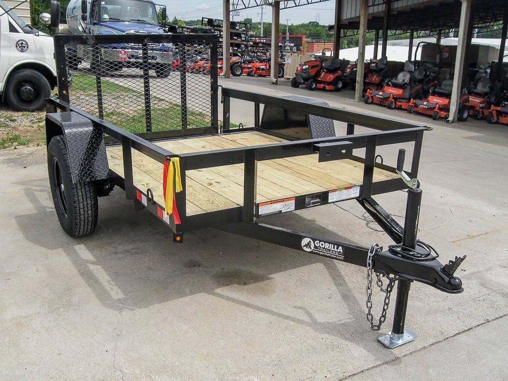5x8 Dovetail Utility Trailer – Powder-Coated Steel Frame, 3,500 lb Single Axle