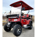 48V eMACHINE Electric Golf Cart – Lifted, Street-Style Design, Red Finish