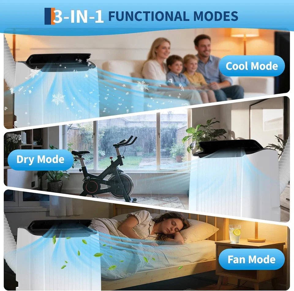 14000 BTU Portable Air Conditioner 5-in-1 Floor AC